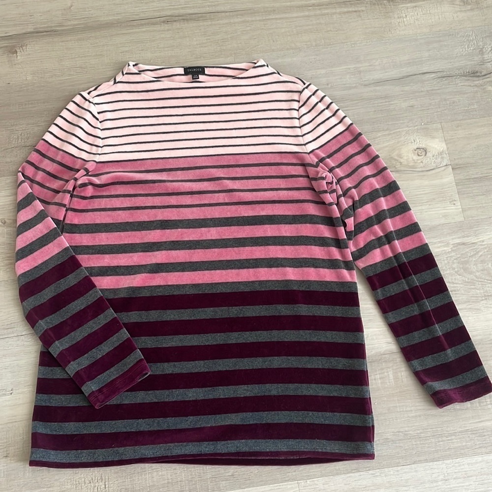 Talbots velour long sleeve tunic size xs EUC​​​​​​